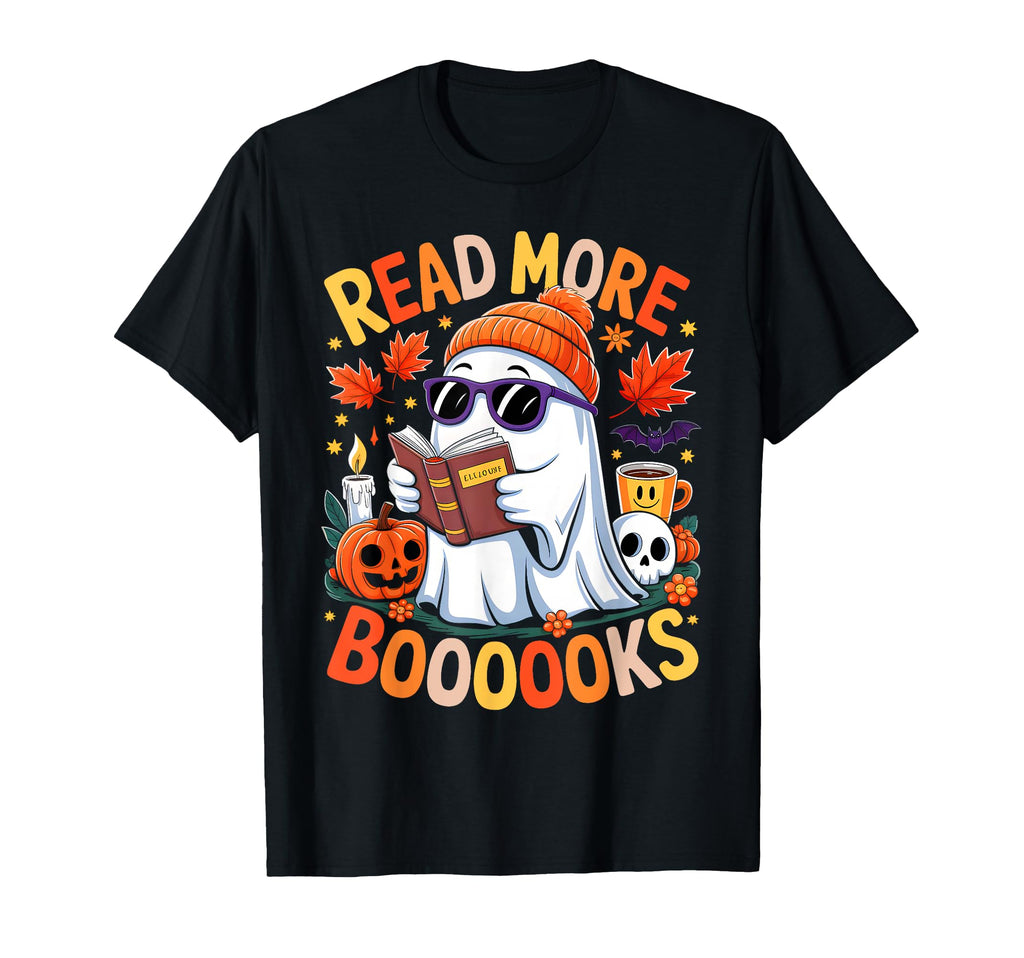Read More Books Halloween Ghost T-Shirt - Fun Novelty Design for Adults - T-Shirt, Sweatshirt, Hoodie