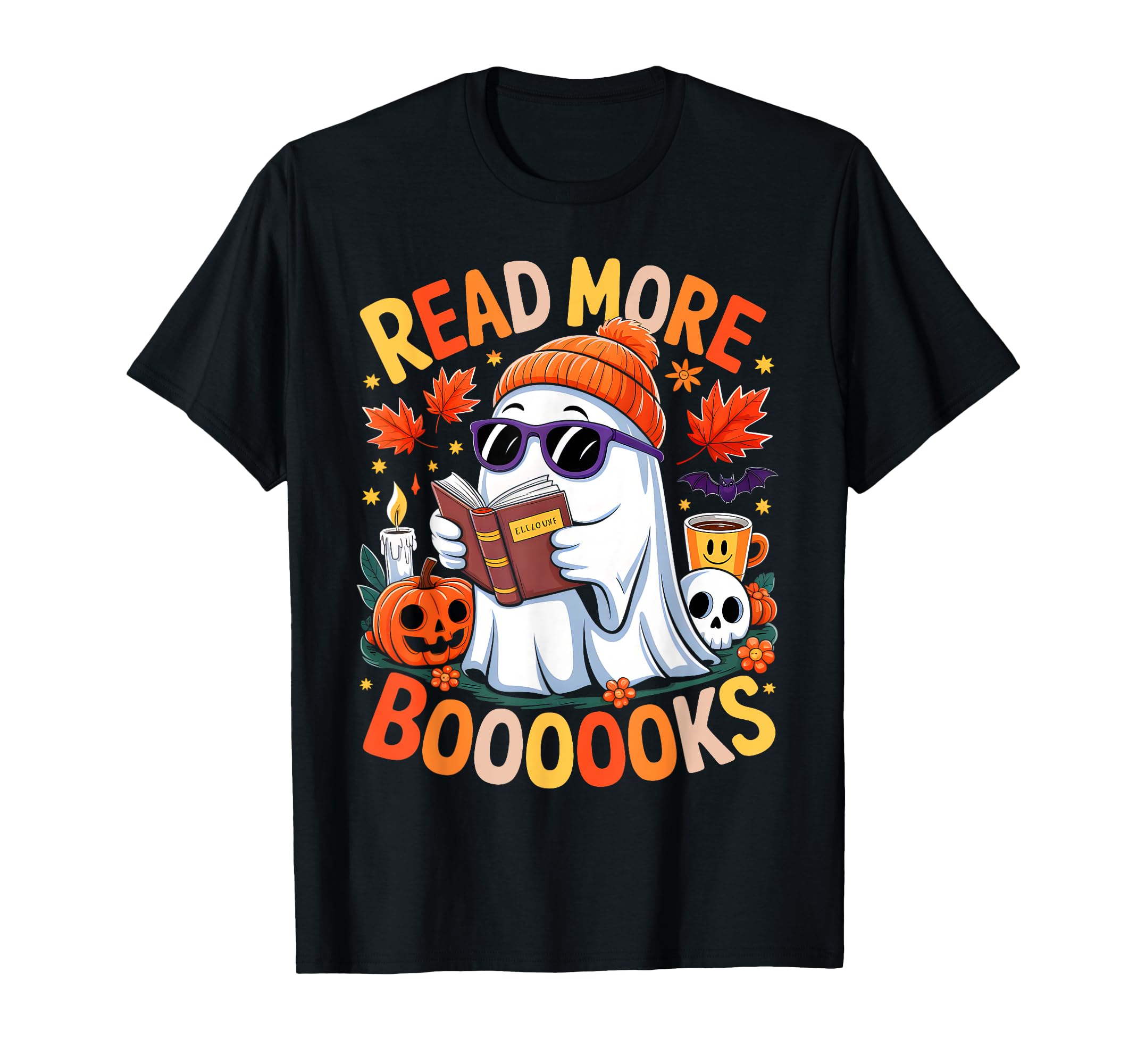 Read More Books Halloween Ghost T-Shirt - Fun Novelty Design for Adults - T-Shirt, Sweatshirt, Hoodie
