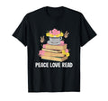 Peace Love Read Book Lover Summer Reading T-Shirt - Novelty Apparel Unisex - T-Shirt, Sweatshirt, Hoodie