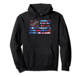 Book Club Tie Dye Red White Blue Hoodie - Casual Everyday Wear Men Women - T-Shirt, Sweatshirt, Hoodie