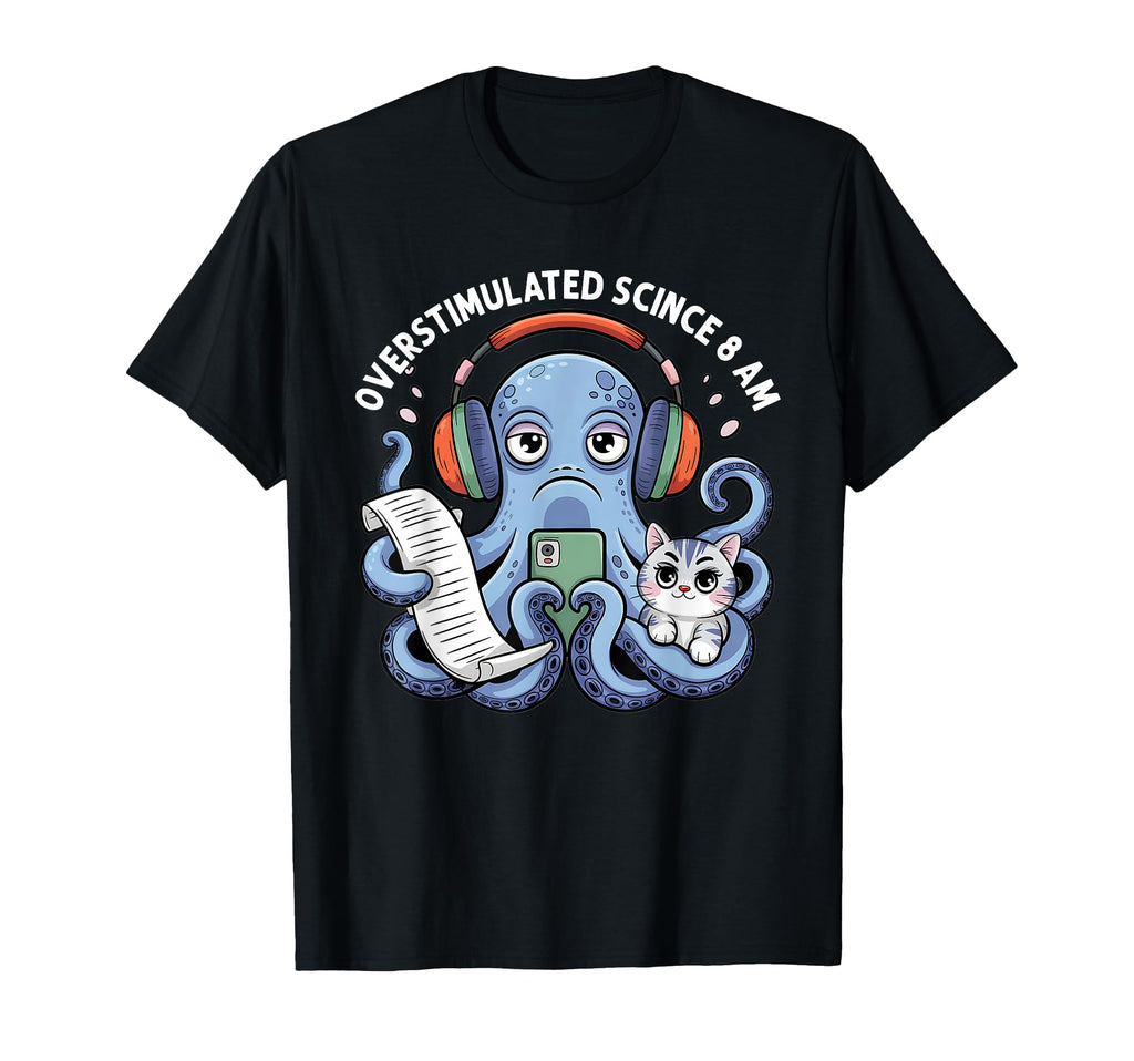 Overstimulated Mom Club Multitasking T-Shirt - Minimalist Print Unisex - T-Shirt, Sweatshirt, Hoodie