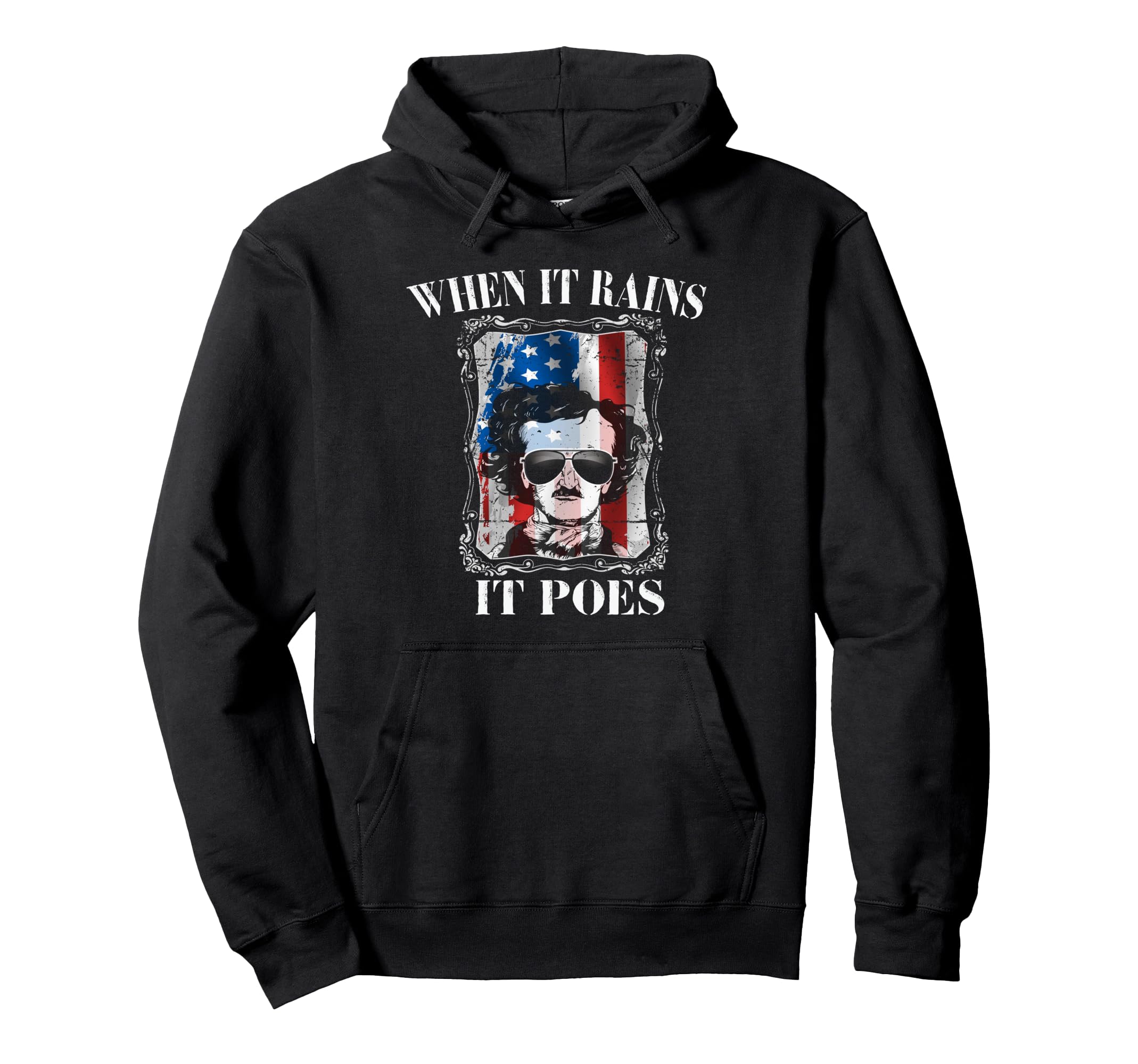 Edgar Allan Poe Horror Literature Gothic Hoodie - Graphic Print Unisex - T-Shirt, Sweatshirt, Hoodie
