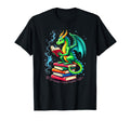 Bookworm Book Dragon School Librarian Sweatshirt - Graphic Print Unisex - T-Shirt, Sweatshirt, Hoodie