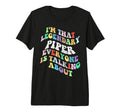 Groovy Piper Personal First Name Funny T-Shirt - Graphic Print Unisex - T-Shirt, Sweatshirt, Hoodie