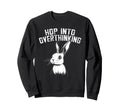 Bunny Fast Minded Overthinkers Sweatshirt - Minimalist Print Men Women - T-Shirt, Sweatshirt, Hoodie