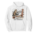 San Francisco Cat Golden Gates Bridge Hoodie - Novelty Apparel Men Women - T-Shirt, Sweatshirt, Hoodie