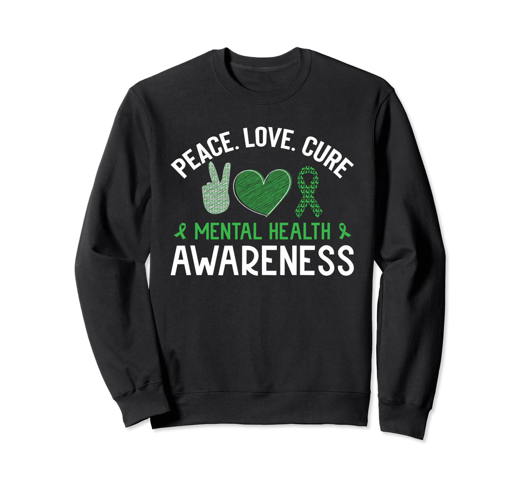 Mental Health Matters End Stigma Sweatshirt - Minimalist Print Unisex - T-Shirt, Sweatshirt, Hoodie