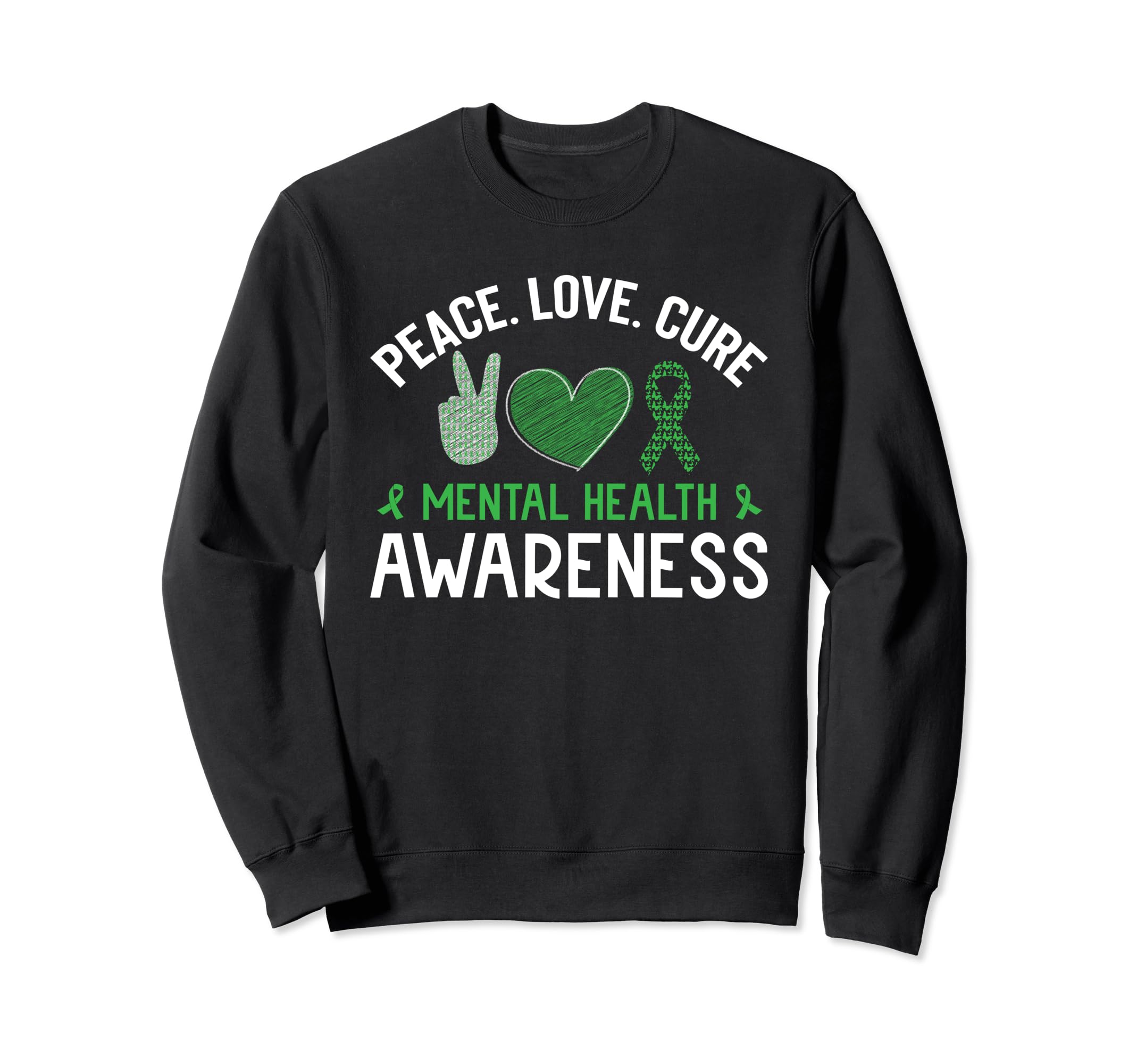 Mental Health Matters End Stigma Sweatshirt - Minimalist Print Unisex - T-Shirt, Sweatshirt, Hoodie