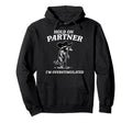 Hold Partner Im Overstimulated Funny Gift Hoodie - Unique Graphic Unisex - T-Shirt, Sweatshirt, Hoodie