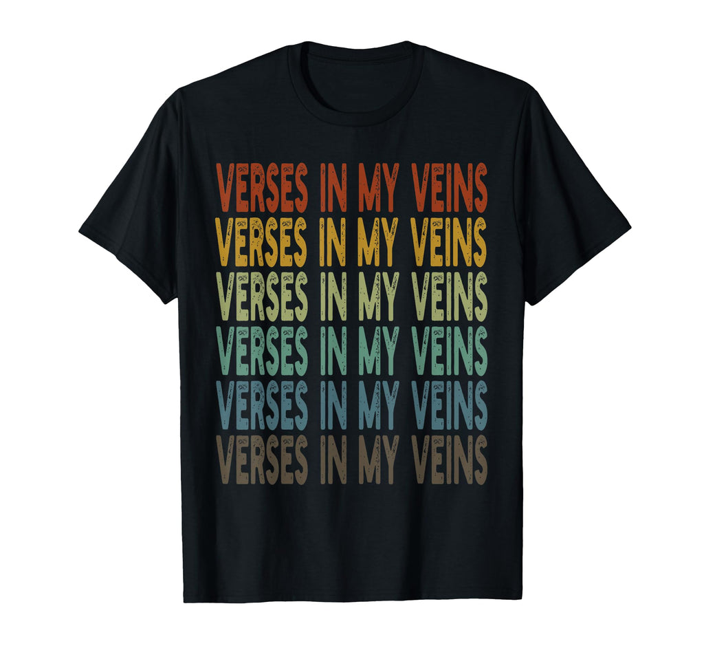 Poetry Verses My Veins Literature Slam T-Shirt - Graphic Print for Adults - T-Shirt, Sweatshirt, Hoodie