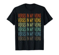 Poetry Verses My Veins Literature Slam T-Shirt - Graphic Print for Adults - T-Shirt, Sweatshirt, Hoodie