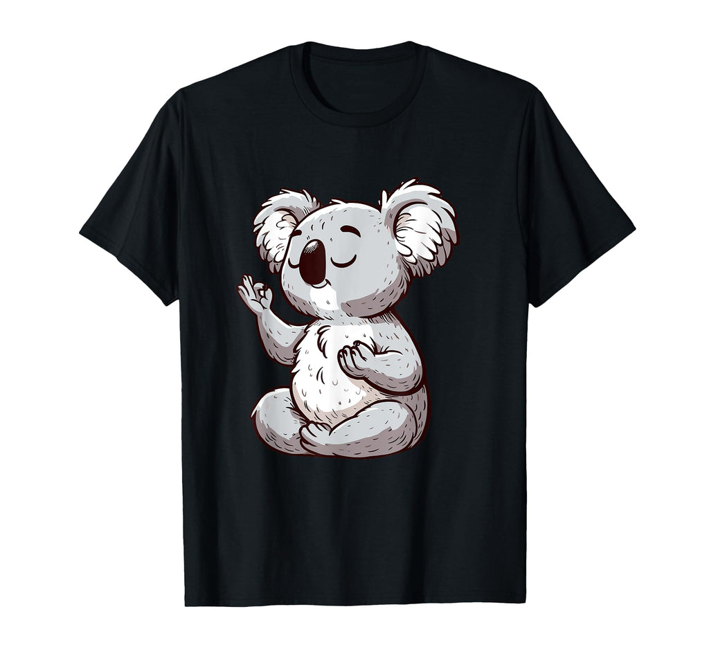Meditation Koala Yoga Pose Relaxing Animal T-Shirt - Trendy Graphic Unisex - T-Shirt, Sweatshirt, Hoodie