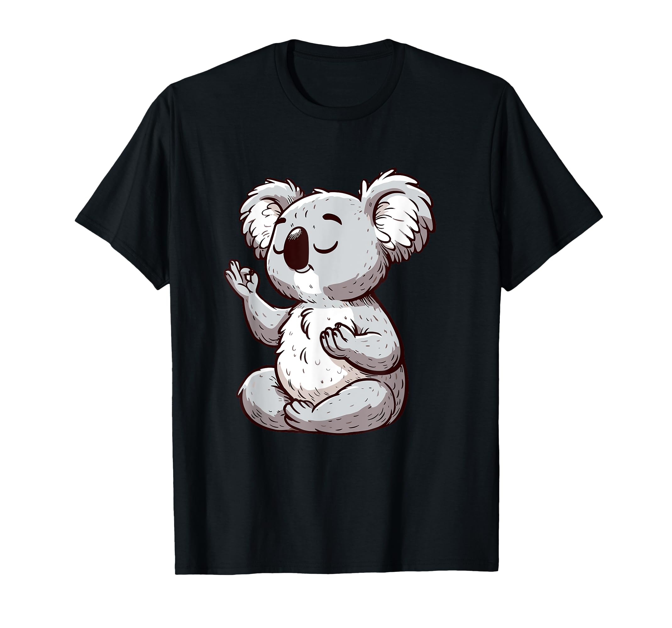 Meditation Koala Yoga Pose Relaxing Animal T-Shirt - Trendy Graphic Unisex - T-Shirt, Sweatshirt, Hoodie