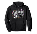 Antisocial Butterfly Introvert Hoodie - Unique Graphic Unisex - T-Shirt, Sweatshirt, Hoodie