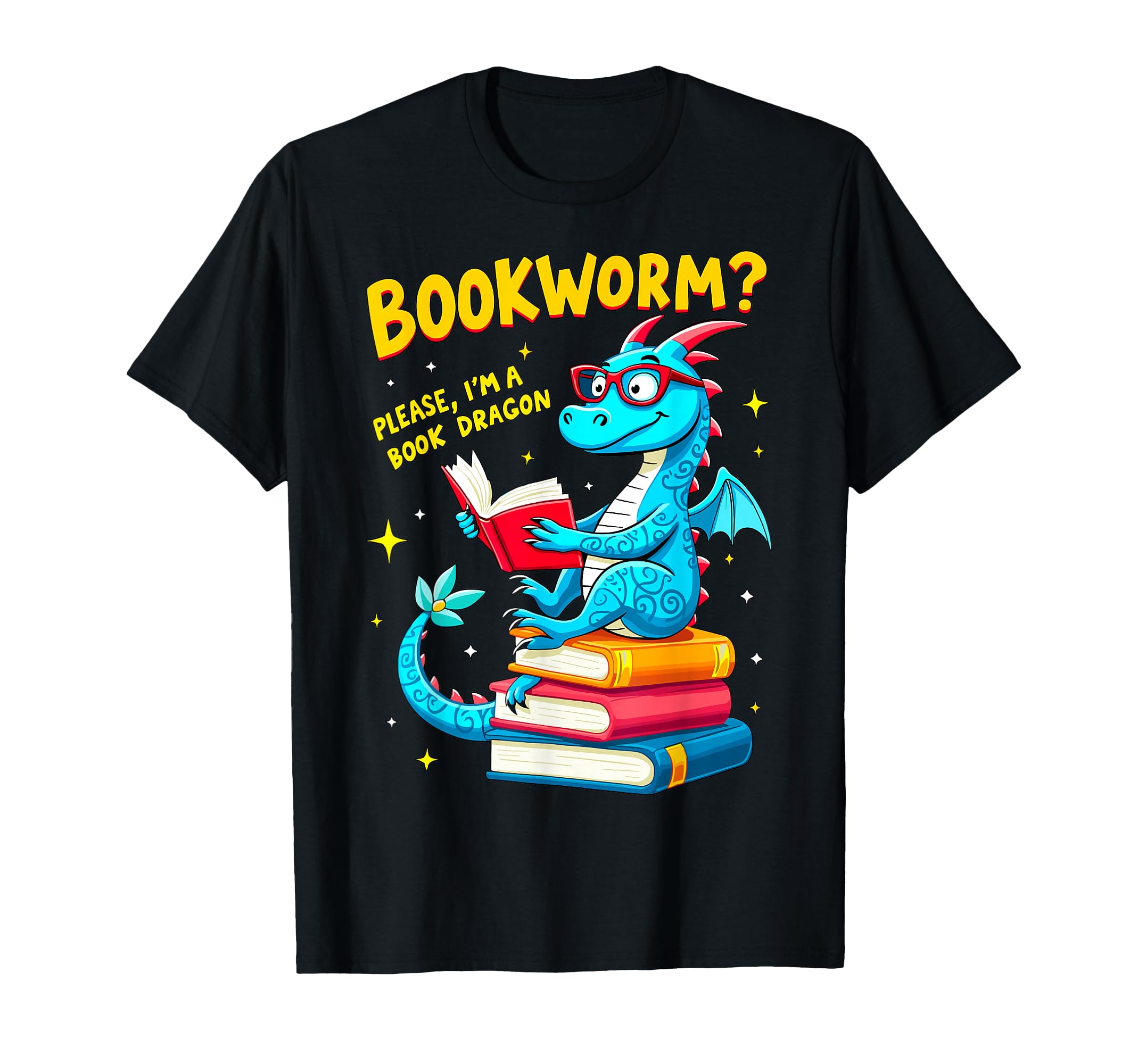 Bookworm Please Im Book Dragon Reading T-Shirt - Trendy Graphic Men Women - T-Shirt, Sweatshirt, Hoodie