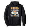 Reading Bookshelf Book Club Nerdy Hoodie - Trendy Graphic Men Women - T-Shirt, Sweatshirt, Hoodie