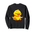 Meditation Duck Yoga Pose Sweatshirt - Custom Art Print for Adults - T-Shirt, Sweatshirt, Hoodie