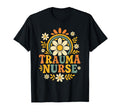 Trauma Nurse Floral Daisy Medical T-Shirt - Aesthetic Graphic Men Women - T-Shirt, Sweatshirt, Hoodie