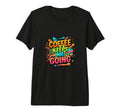 Coffee Keeps Me Going Colorful T-Shirt - Minimalist Print for Adults - T-Shirt, Sweatshirt, Hoodie