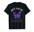 Funny Anti Social Butterfly T-Shirt - Minimalist Print for Adults - T-Shirt, Sweatshirt, Hoodie