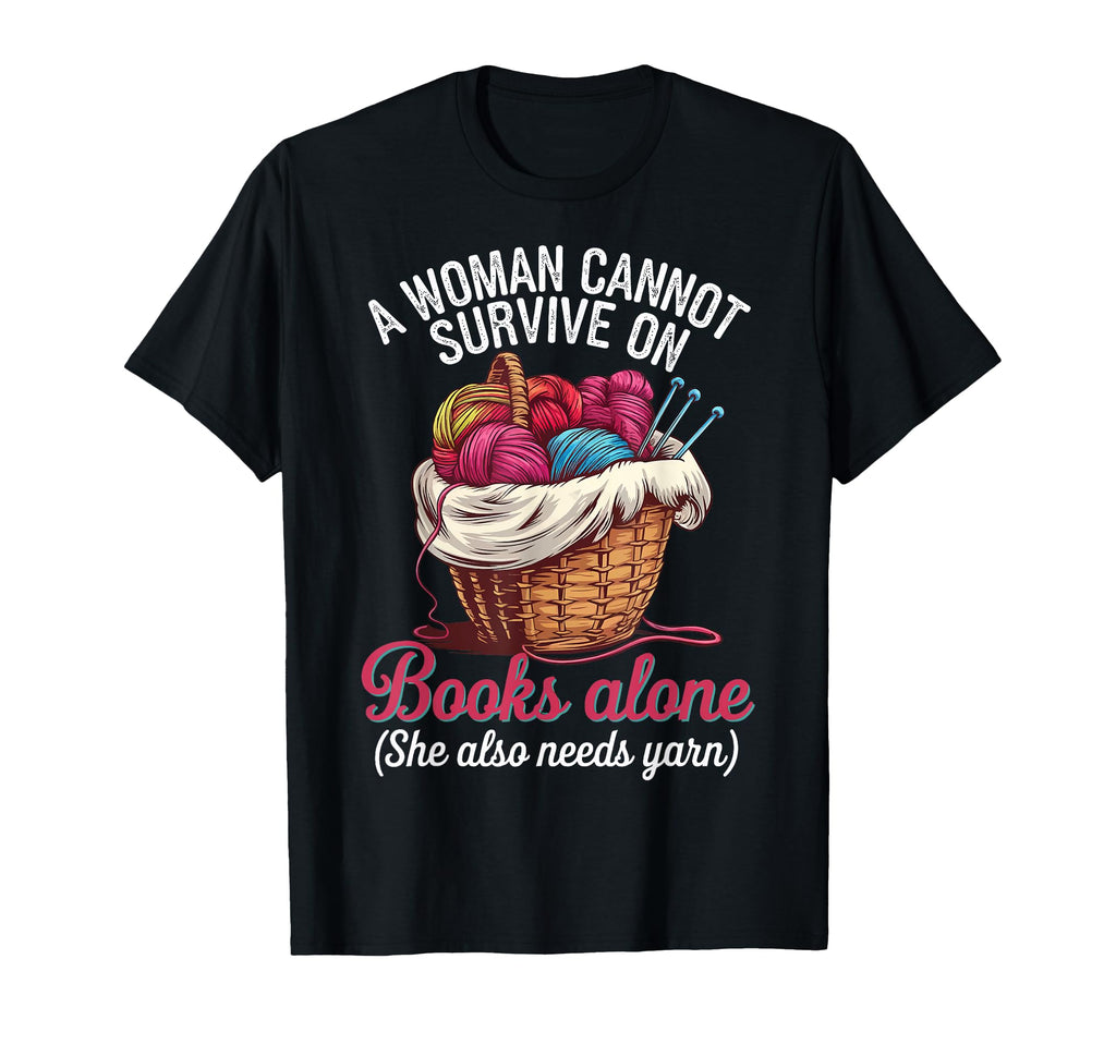 Cannot Survive Books Alone She Also T-Shirt - Aesthetic Graphic for Adults - T-Shirt, Sweatshirt, Hoodie