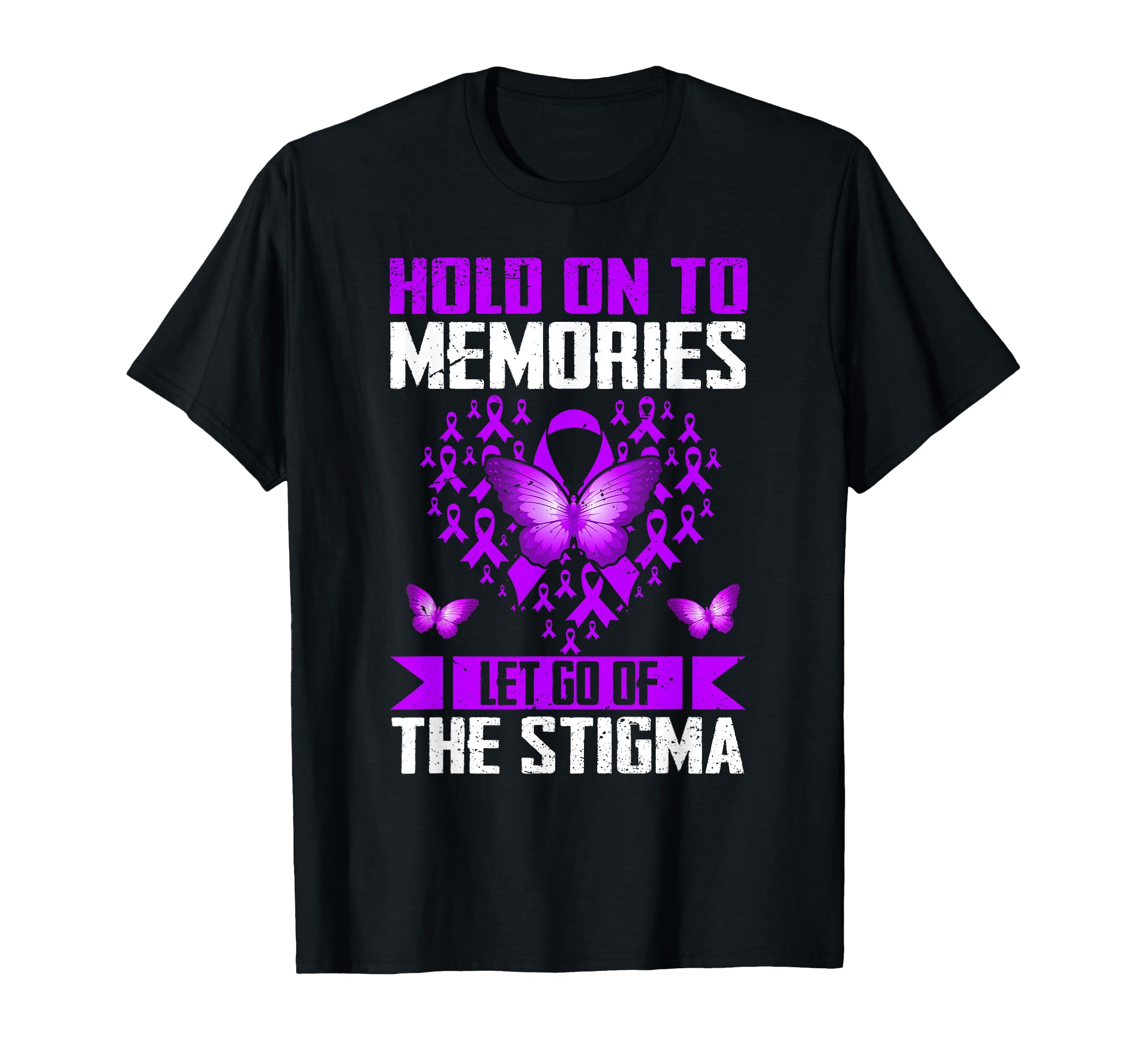 Alzheimers Awareness Memories End T-Shirt - Trendy Graphic Men Women - T-Shirt, Sweatshirt, Hoodie
