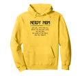 Nerdy Mom Book Lover Fantasy Sci Fi Nerd Hoodie - Graphic Print Unisex - T-Shirt, Sweatshirt, Hoodie