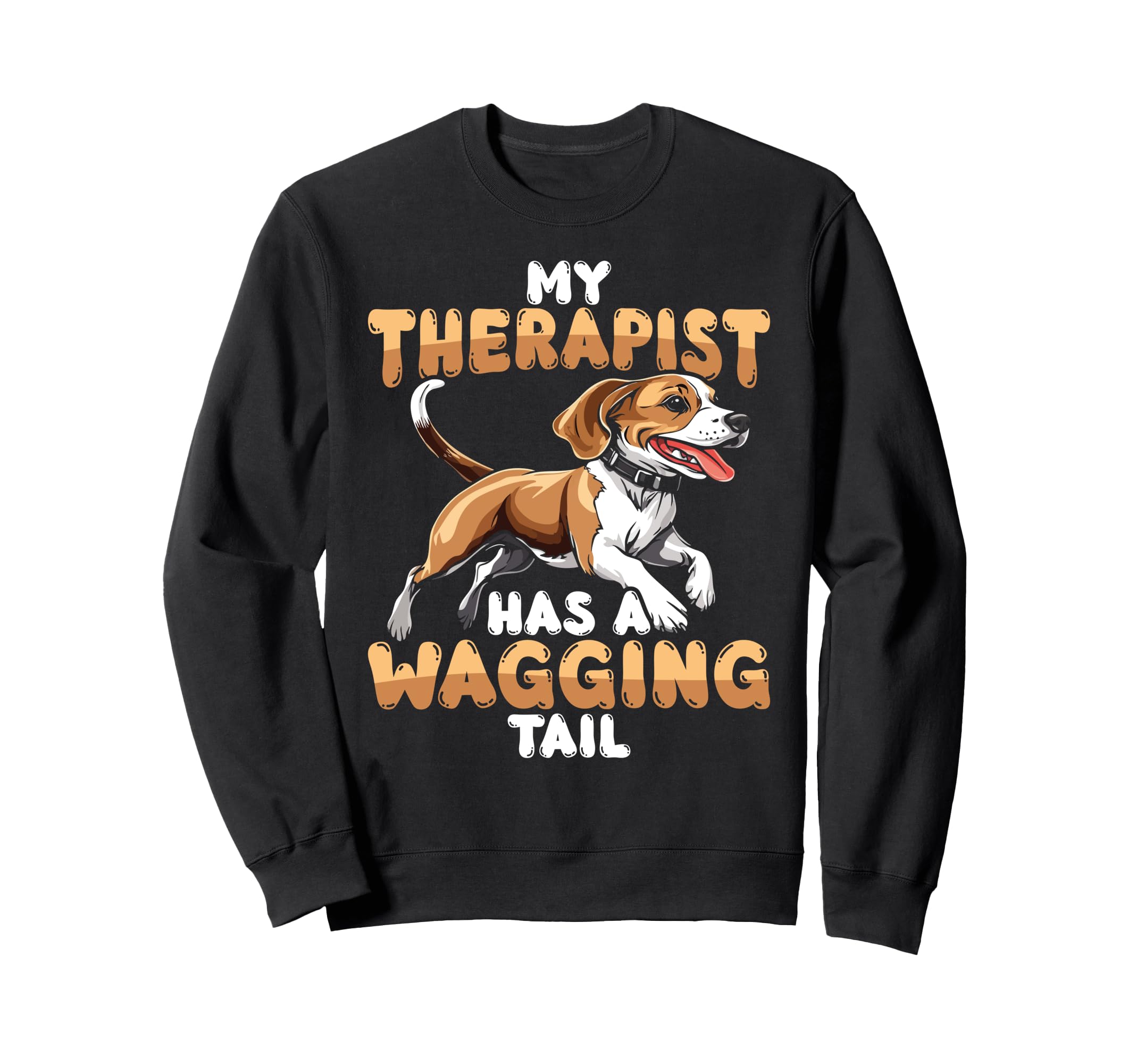 Beagle Therapy Service Dog Sweatshirt - Graphic Print Unisex - T-Shirt, Sweatshirt, Hoodie