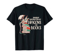 Easily Distracted Dragons And Books T-Shirt - Graphic Print Unisex - T-Shirt, Sweatshirt, Hoodie