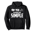 My Needs Are Simple Book Cats Coffee Hoodie - Streetwear Style Men Women - T-Shirt, Sweatshirt, Hoodie