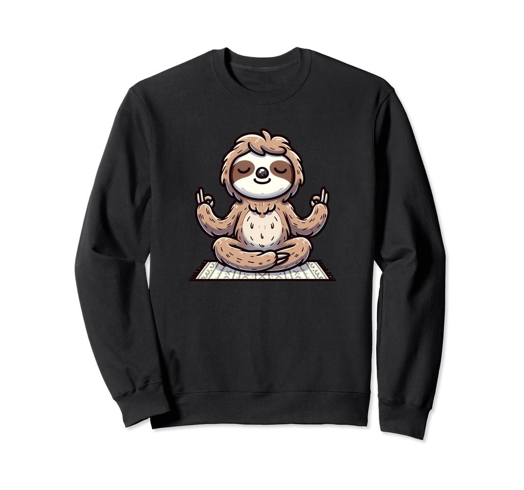 Yoga Lovers And Mindfulness Sloth Sweatshirt - Streetwear Style for Adults - T-Shirt, Sweatshirt, Hoodie