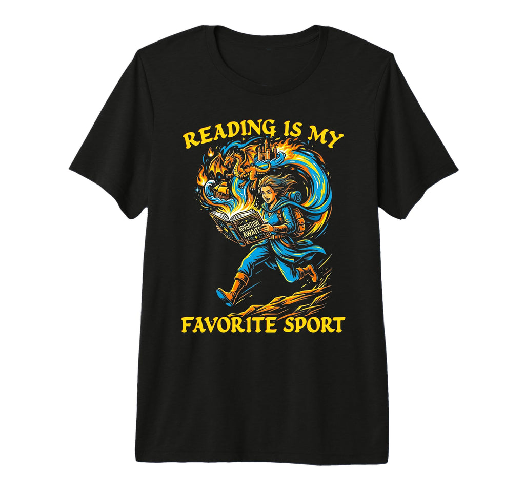Reading Is My Favorite Sport Womens T-Shirt - Aesthetic Graphic Unisex - T-Shirt, Sweatshirt, Hoodie