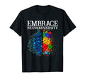 Funny Embrace Neurodiversity Brain Adhd T-Shirt - Minimalist Print Unisex - T-Shirt, Sweatshirt, Hoodie
