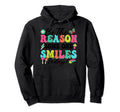 Be Reason Someone Smiles Today Mental Hoodie - Aesthetic Graphic Men Women - T-Shirt, Sweatshirt, Hoodie