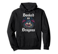 Dragon Books Nerds Reading Writer Hoodie - Custom Art Print Men Women - T-Shirt, Sweatshirt, Hoodie