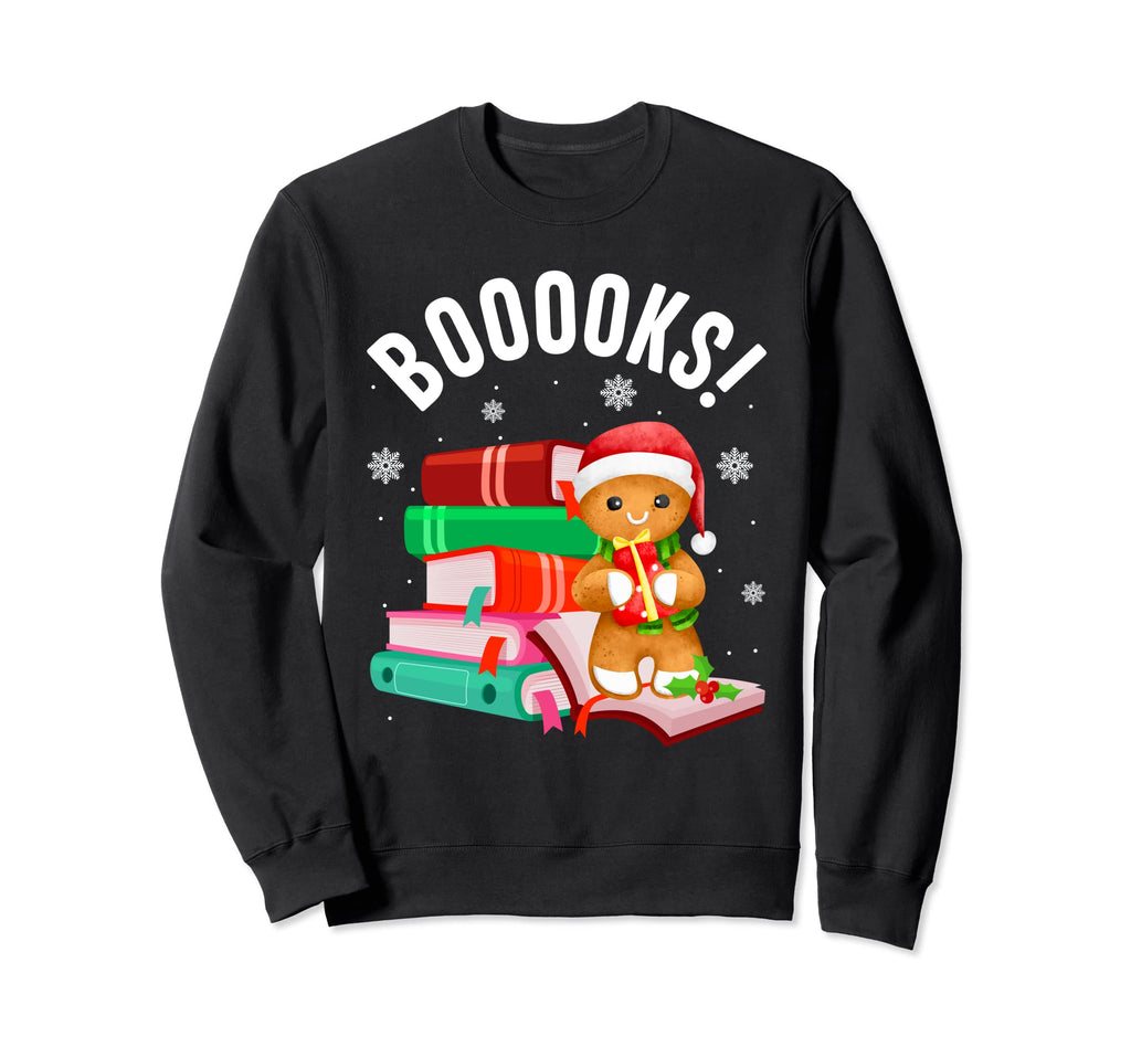 Love Reading Booooks Merry Sweatshirt - Casual Everyday Wear Men Women - T-Shirt, Sweatshirt, Hoodie