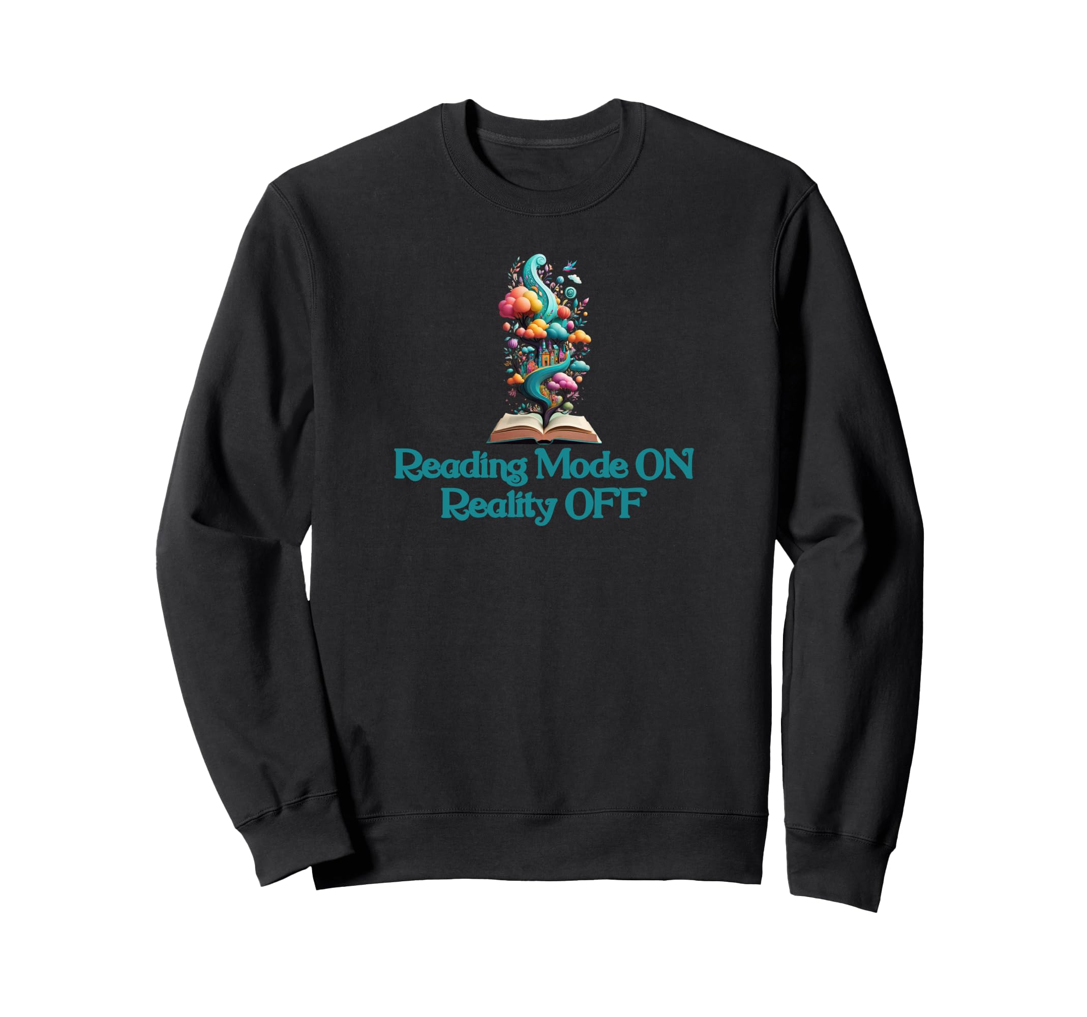 Book Worm Reality Off Book Stack Sweatshirt - Aesthetic Graphic for Adults - T-Shirt, Sweatshirt, Hoodie