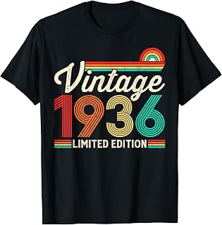 90 Years Old Vintage 1936 Limited Edition 90th Birthday T-Shirt Unisex T-shirt, Sweatshirt, Hoodie, Long Sleeve Tee - T-Shirt, Sweatshirt, Hoodie