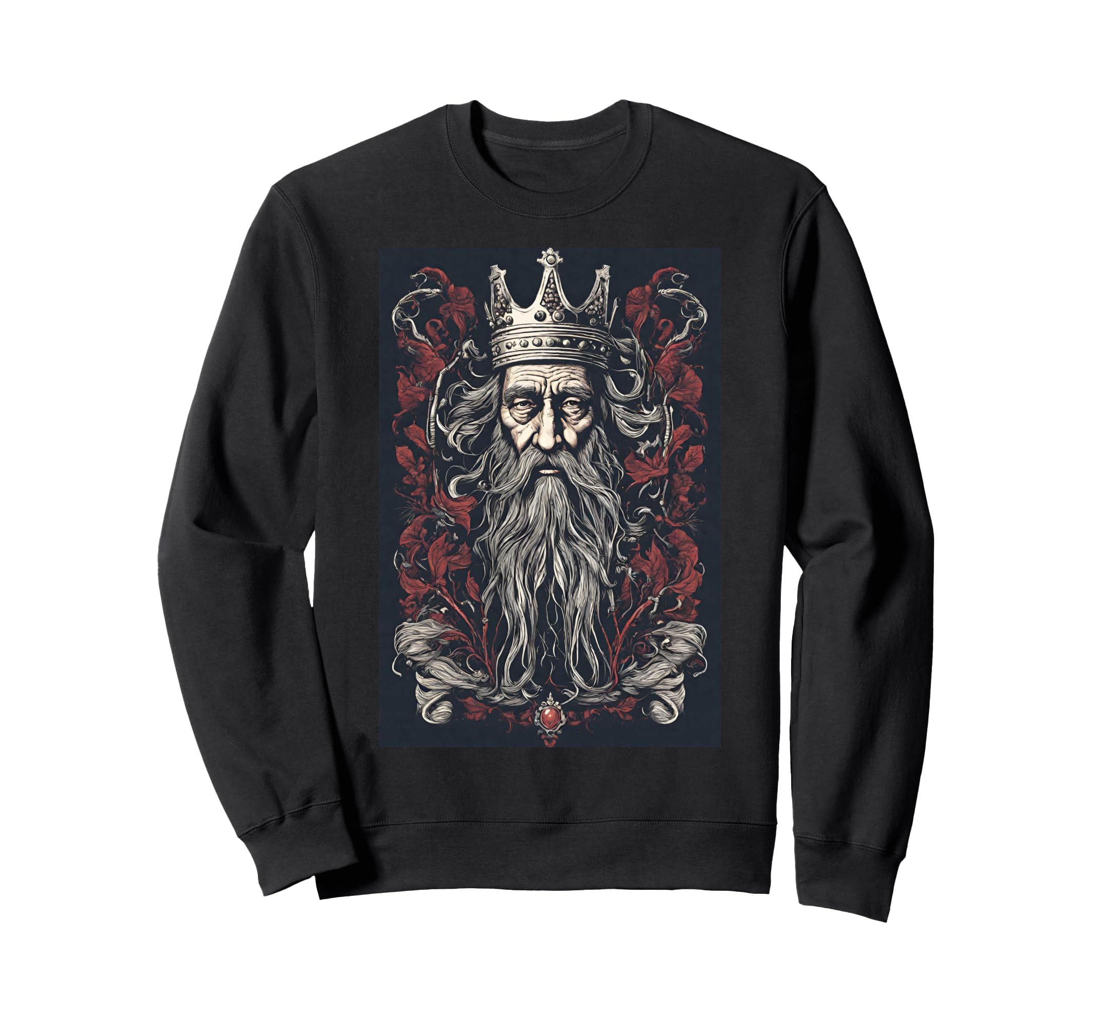 Art Portrait Shakespeare King Lear Sweatshirt - Trendy Graphic Unisex - T-Shirt, Sweatshirt, Hoodie