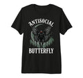 Antisocial Butterfly Tri Blend T-Shirt - Streetwear Style Men Women - T-Shirt, Sweatshirt, Hoodie