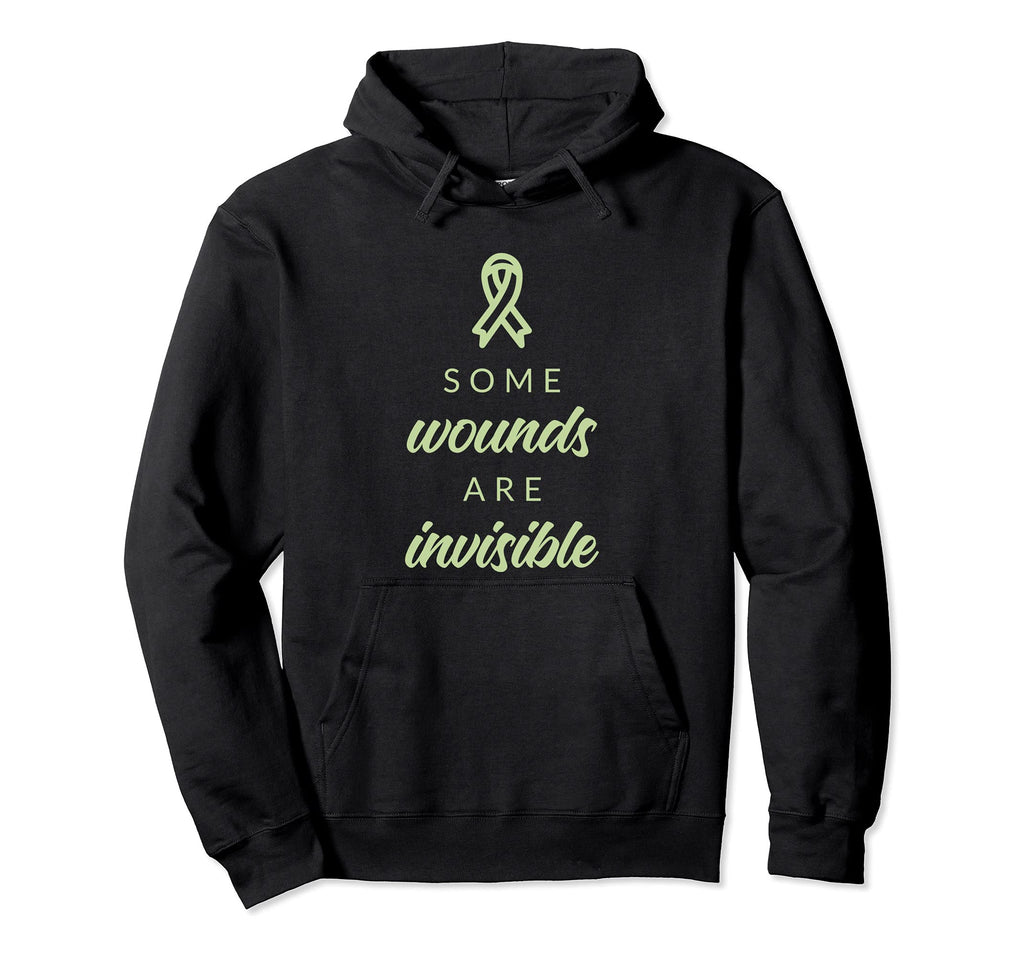 Some Wounds Are Invisible Mental Health Hoodie - Trendy Graphic for Adults - T-Shirt, Sweatshirt, Hoodie