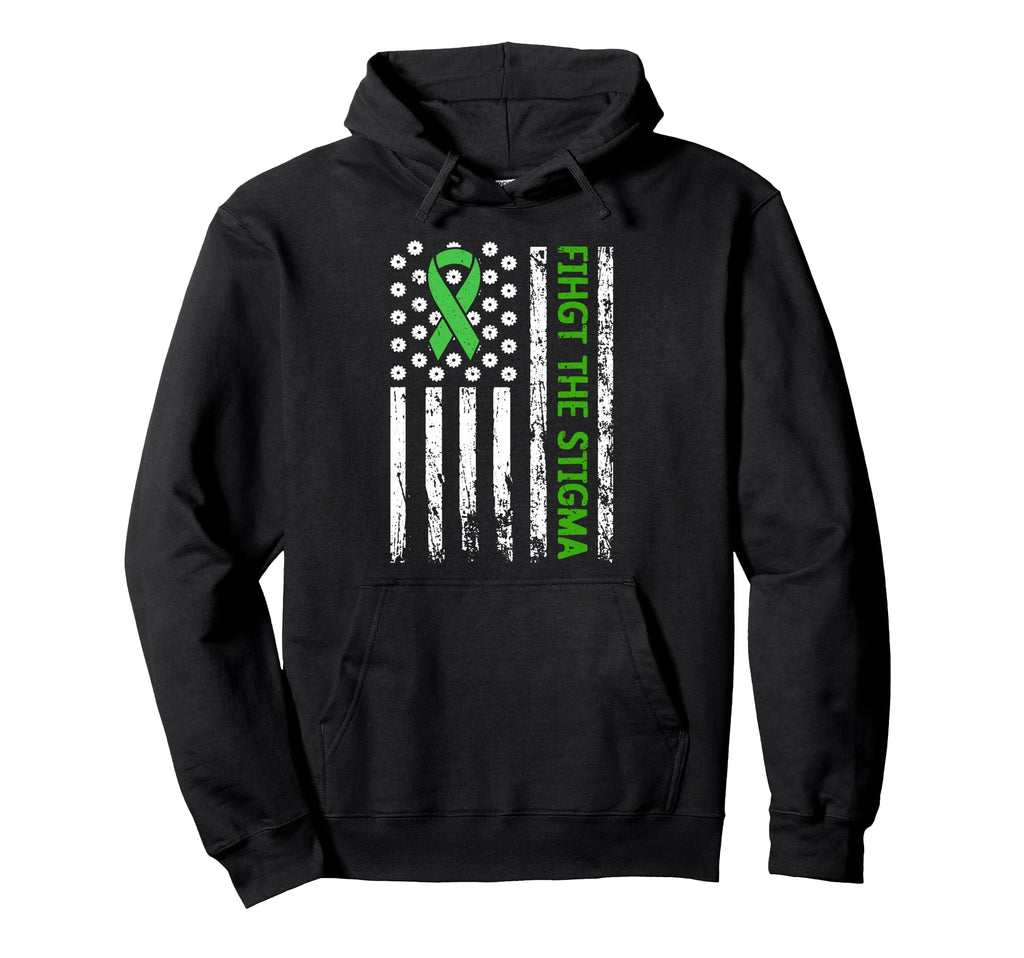 Mental Health Matters Fight Stigma Hoodie - Graphic Print for Adults - T-Shirt, Sweatshirt, Hoodie