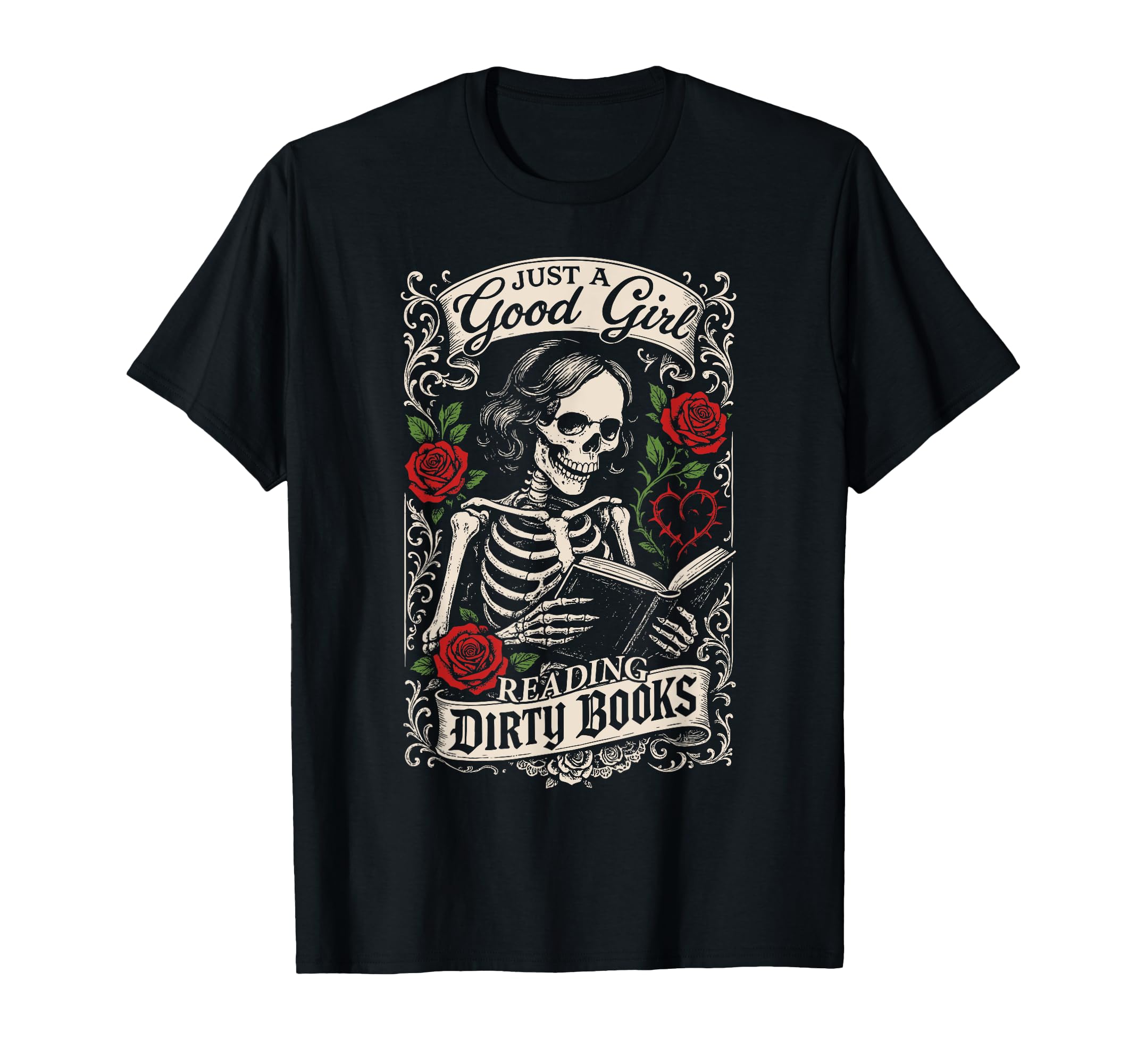 Good Reading Dirty Books Dark T-Shirt - Casual Everyday Wear Men Women - T-Shirt, Sweatshirt, Hoodie