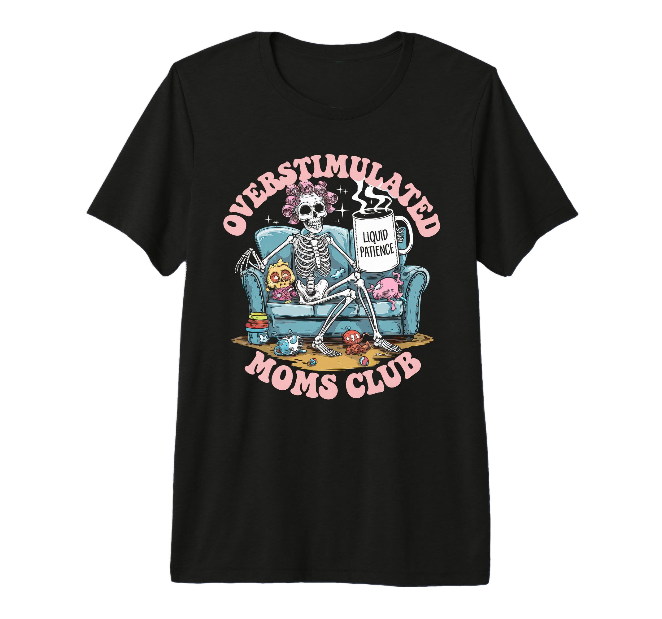 Overstimulated Moms Club Mom T-Shirt - Aesthetic Graphic Men Women - T-Shirt, Sweatshirt, Hoodie