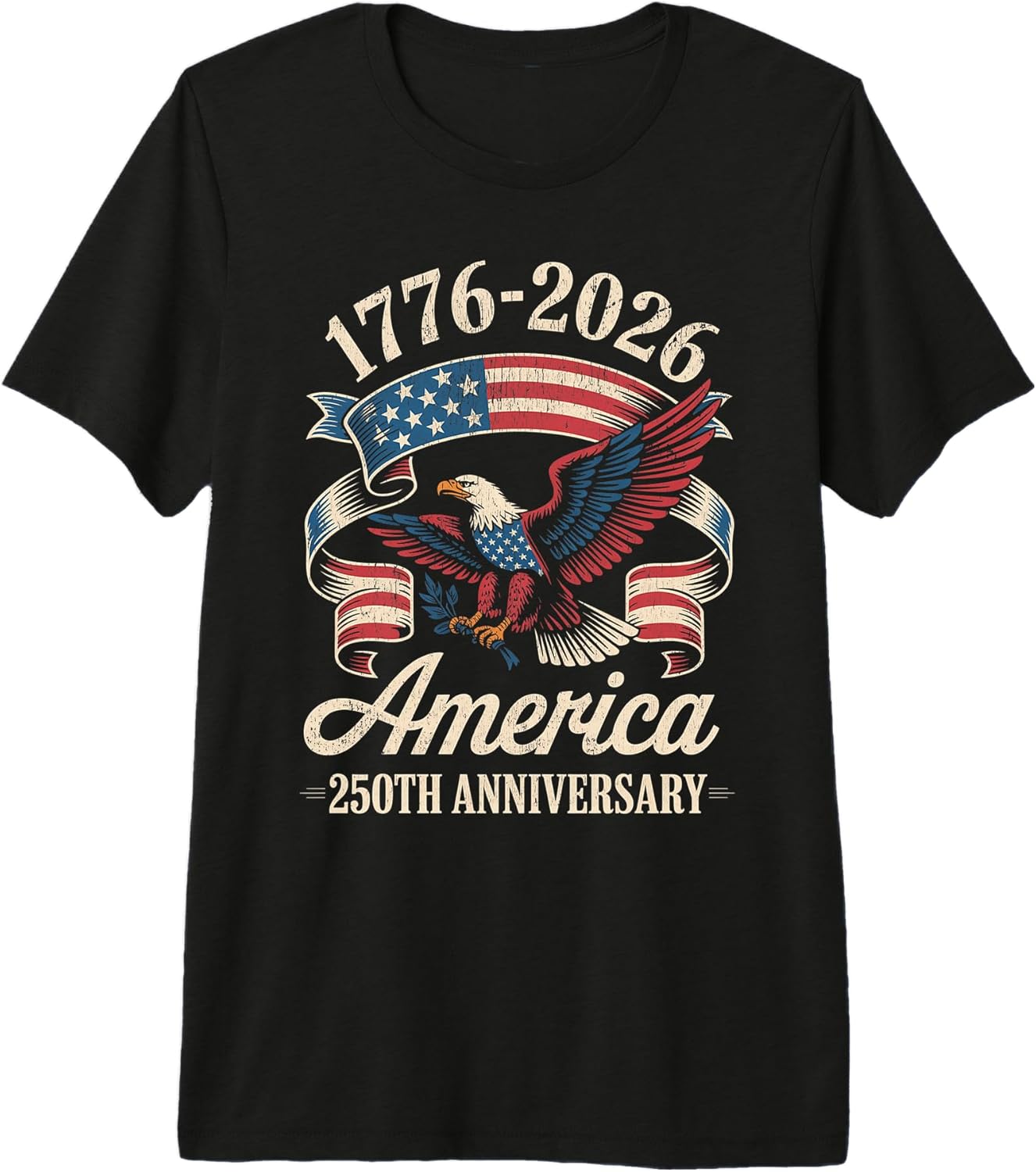 250 Years 250th Anniversary America Eagle Flag Patriotic Premium Tri-Blend T-Shirt Unisex T-shirt, Sweatshirt, Hoodie, Long Sleeve Tee - T-Shirt, Sweatshirt, Hoodie