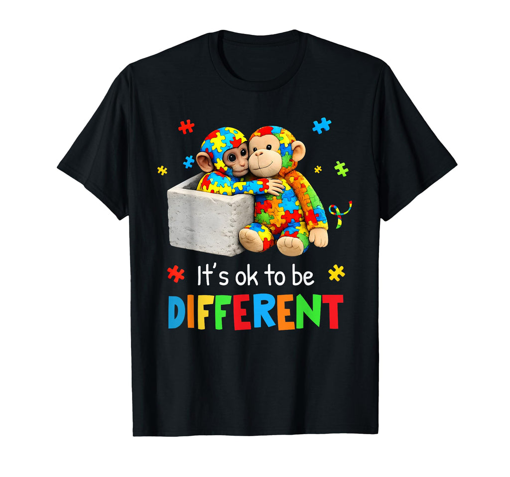 Its Ok To Be Different Autism Awareness T-Shirt - Novelty Apparel Unisex - T-Shirt, Sweatshirt, Hoodie