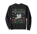 Overstimulated But Festive Goose Ugly Sweatshirt - Minimalist Print Unisex - T-Shirt, Sweatshirt, Hoodie