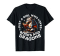 Just Who Loves Dragons And Books T-Shirt - Custom Art Print Men Women - T-Shirt, Sweatshirt, Hoodie