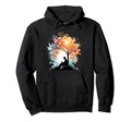 Book Reading Reader Under Tree Bookworm Hoodie - Trendy Graphic for Adults - T-Shirt, Sweatshirt, Hoodie