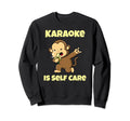 Monkey Singing Karaoke Banana Self Sweatshirt - Novelty Apparel for Adults - T-Shirt, Sweatshirt, Hoodie